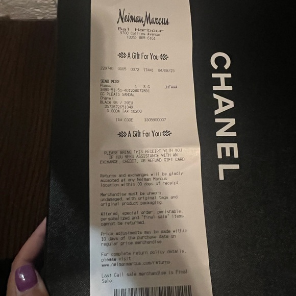 BRAND NEW IN BOX! Chanel peep-toe block-heeled pump sandal. Size: Euro 39/US 9. - Picture 9 of 9